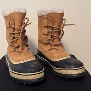 Sorel Caribou Women’s Leather Waterproof Insulated Boots Size 7